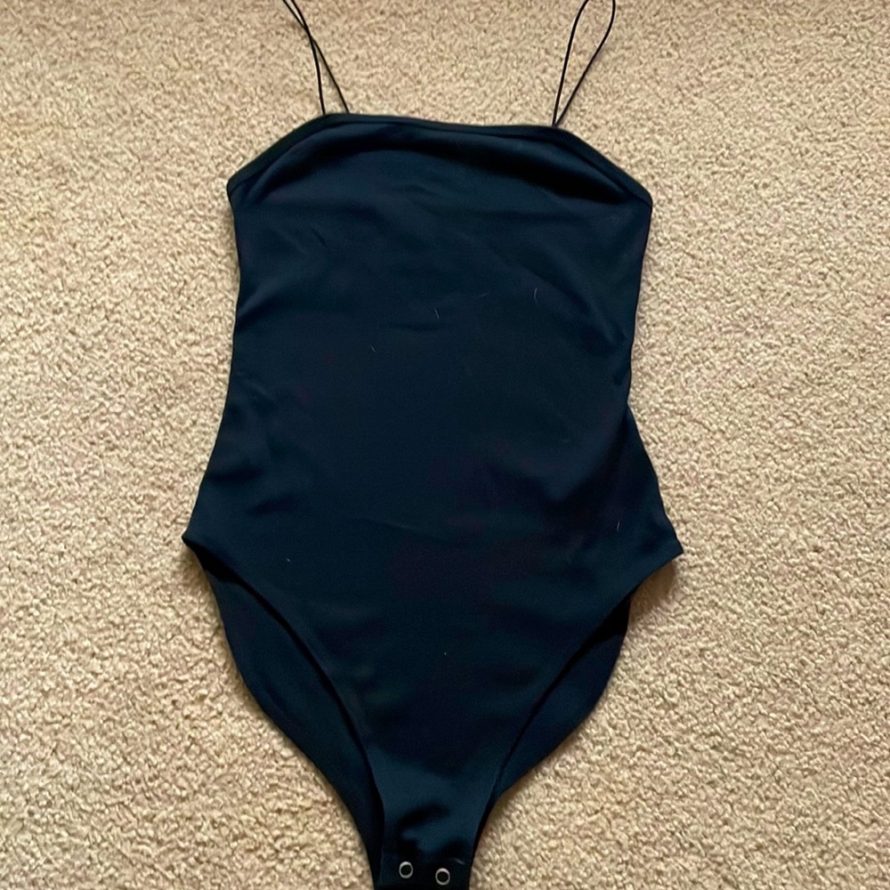 Wild fable black spaghetti strap bodysuit